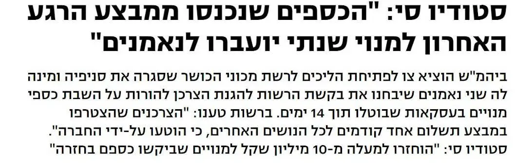 משרדנו ייצג בדיון בקשת הפירוק של רשת סטודיו סי 600 לקוחות